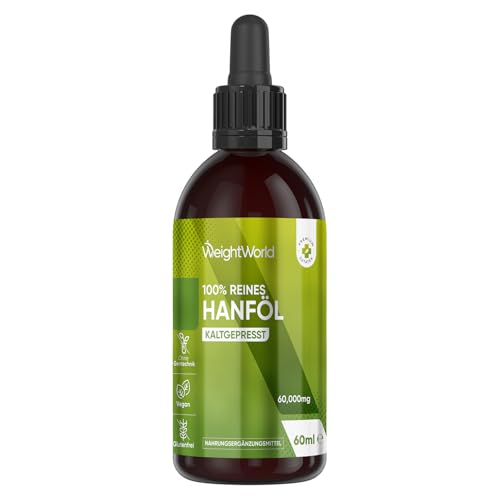 Hanföl Tropfen 60ml - 2000mg reines...