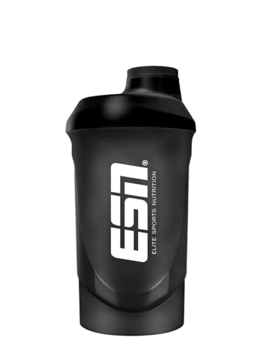 ESN Shaker, Black, 600 ml, auslaufsicher,...