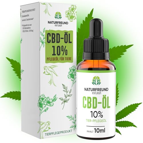 NATURFREUND® Premium CBD Öl 10% für Hunde...