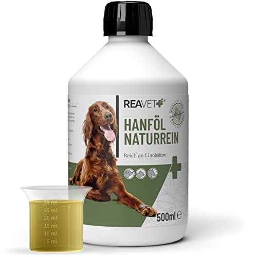 ReaVET Hanföl kaltgepresst für Hunde &...