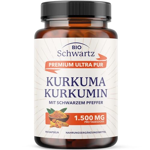 BioSchwartz Kurkuma-Curcumin mit BioPerine...