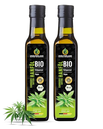 Kräuterland Bio Hanföl 2X250ml (500ml),...