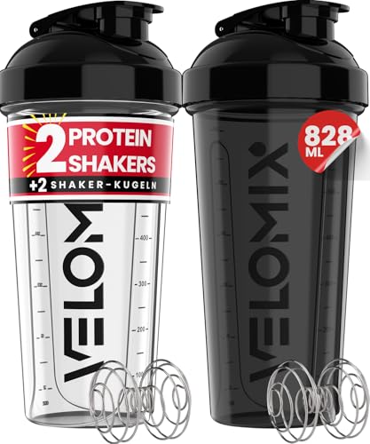 VELOMIX -2 PACK- 828ml Eiweiß Shaker -...