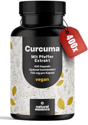 Kurkuma Kapseln Hochdosiert - 400 Kapseln (13...