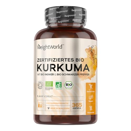 Bio Kurkuma Kapseln - 365 Turmeric Capsules -...