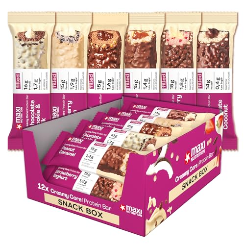 MaxiNutrition Creamy Core Bar MIX BOX, 6...