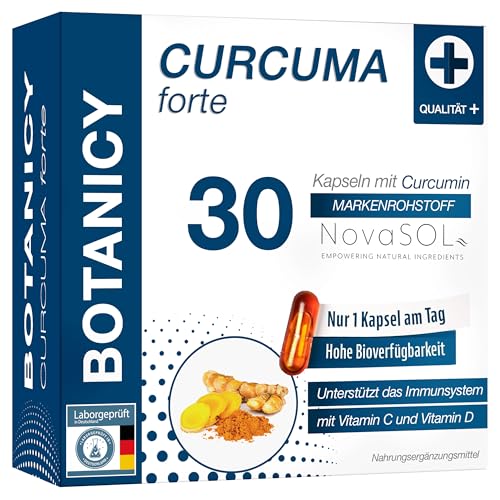 BOTANICY Curcuma forte - 30 Kurkuma Kapseln -...