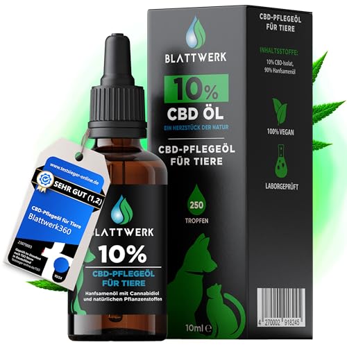 Blattwerk360 10% CBD Öl für Hunde & Katzen...